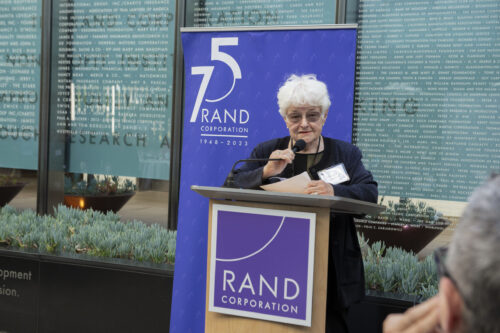 RAND alumni reconnected and reminisced at the annual RAND Alumni Association (RAA) Reunion, held at RAND’s Santa Monica headquarters campus on June 22,2023, photo by Diane Baldwin/RAND Corporation.