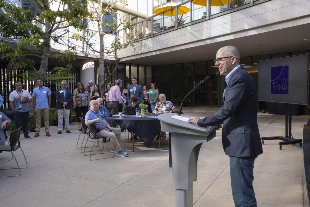 RAND alumni returned to RAND's Santa Monica headquarters campus to reunite and reconnect on August 6, 2024.