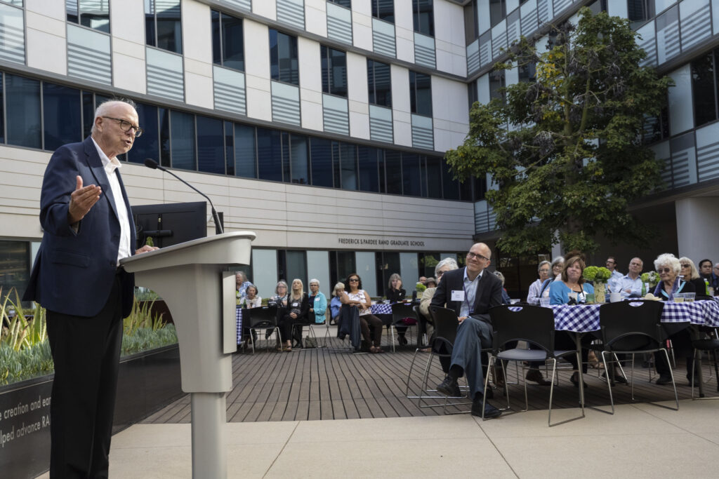 RAND alumni returned to RAND's Santa Monica headquarters campus to reunite and reconnect on August 6, 2024.